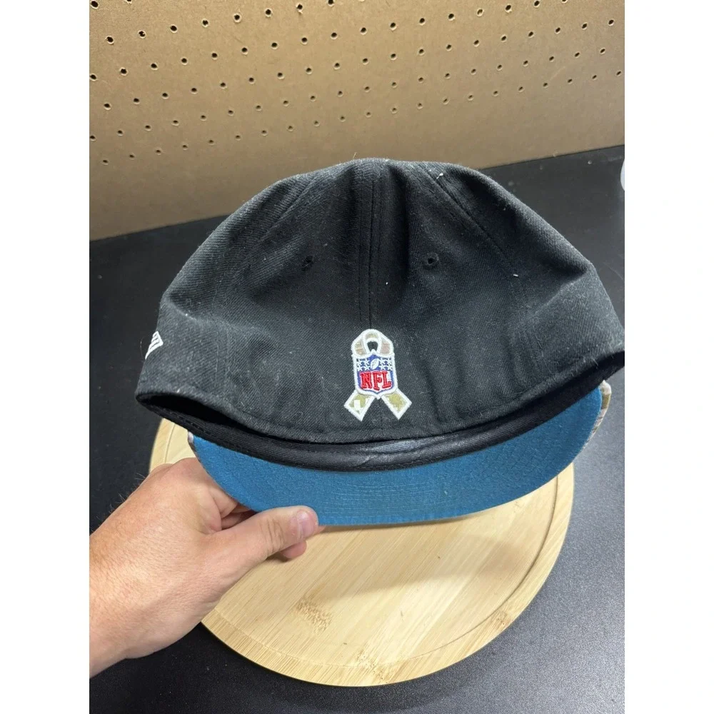 New Era 59FIFTY CAROLINA PANTHERS SALUTE TO‎ SERVICE Hat ON FIELD Cap Camo 7